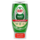 Fairy Max Power Washing Up Liquid Original 370 ML (Case of 8)  Adomoo